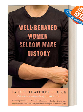 英文原版 Well-Behaved Women Seldom Make History 循规蹈矩的女人很少创造历史 女性人物传记 普利策奖得主 英文版 进口英语书籍