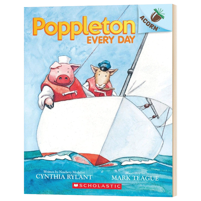 学乐橡树种子系列 小猪波普尔顿3 英文原版 Poppleton Every Day 英文版 进口英语书籍儿童外文书