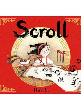 英文原版 Scroll 卷轴中的汉字 精装绘本 英文版 进口英语原版书籍