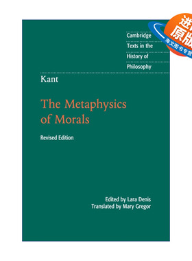 英文原版 Kant:  The Metaphysics of Morals 康德 道德形而上学 剑桥哲学史文本系列 英文版 进口英语原版书籍