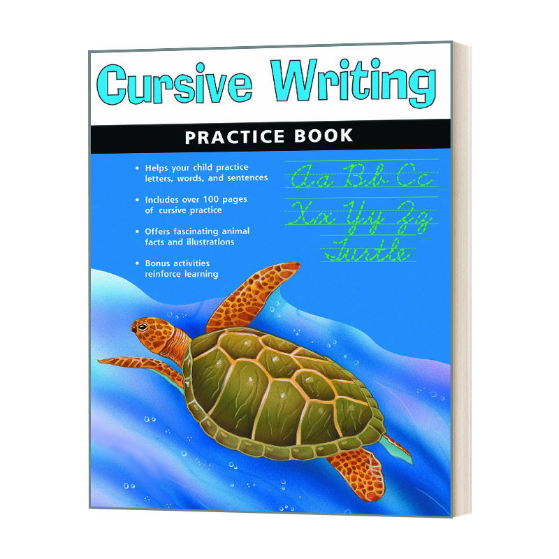 cursive writing practice book 哈考特英语草书书法练习册 英文版