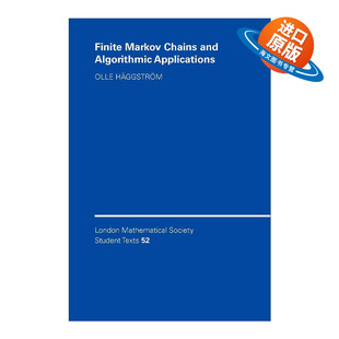 英文原版 Finite Markov Chains and Algorithmic Applications 有限马尔可夫链及算法应用 伦敦数学会学生文本系列 进口书籍