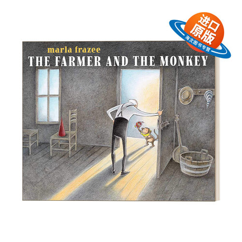 英文原版 The Farmer and the Monkey 农夫和猴子 凯迪克获奖作者 Marla Frazee  精装绘本 英文版 进口英语原版书籍