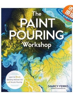 英文原版 Paint Pouring Workshop 泼画工坊 流体浇筑画 英文版 进口英语原版书籍