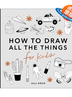 英文原版 All the Things How to Draw For Kids Series 所有的东西 有趣的儿童5分钟绘画美术课程 英文版 进口英语原版书籍