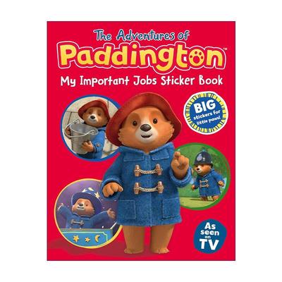 英文原版 The Adventures of Paddington My Important Jobs Sticker Book 帕丁顿熊的工作 趣味贴纸书 英文版 进口英语原版书籍