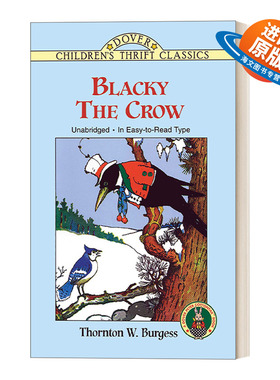 英文原版 Blacky the Crow 桑顿 伯吉斯动物故事书 乌鸦布莱克的故事 英文版 进口英语原版书籍