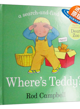 英文原版绘本 Where's Teddy 泰迪熊在哪里 英文版 进口英语原版书籍