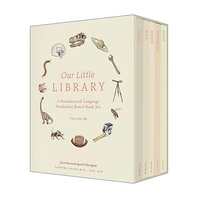 英文原版 Our Little Library Vol.3 我们的小图书馆3 幼儿儿童早教词汇手册 5册盒装套装绘本 纸板书 Tabitha Paige 英文版