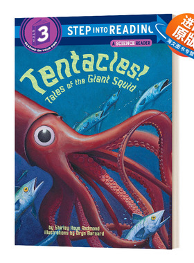 英文原版 Tentacles Tales Of The Giant 触角 巨人的故事 Step into Reading 3 英文版 进口英语原版书籍儿童外文书