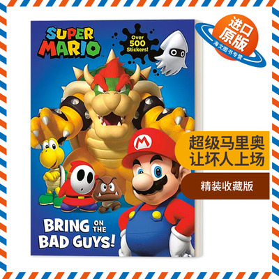 英文原版超级马里奥让坏人上场