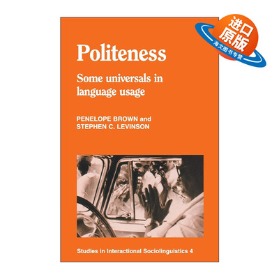 英文原版 Politeness 礼貌用语 不同语言使用中的通用性 英文版 进口英语原版书籍