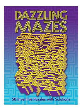 英文原版 Dazzling Mazes 令人眼花缭乱的迷宫 创造性谜题 益智游戏 英文版 进口英语原版书籍