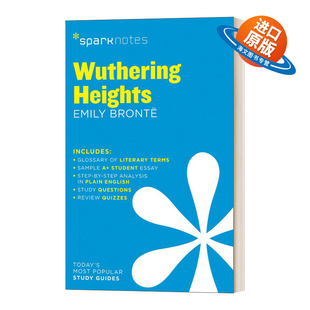 文学导读系列 书籍 Heights 进口英语原版 英文版 呼啸山庄 Guide Literature SparkNotes Wuthering 英文原版