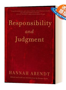 英文原版 Responsibility and Judgment 责任与判断 反抗平庸之恶 豆瓣推荐 英文版