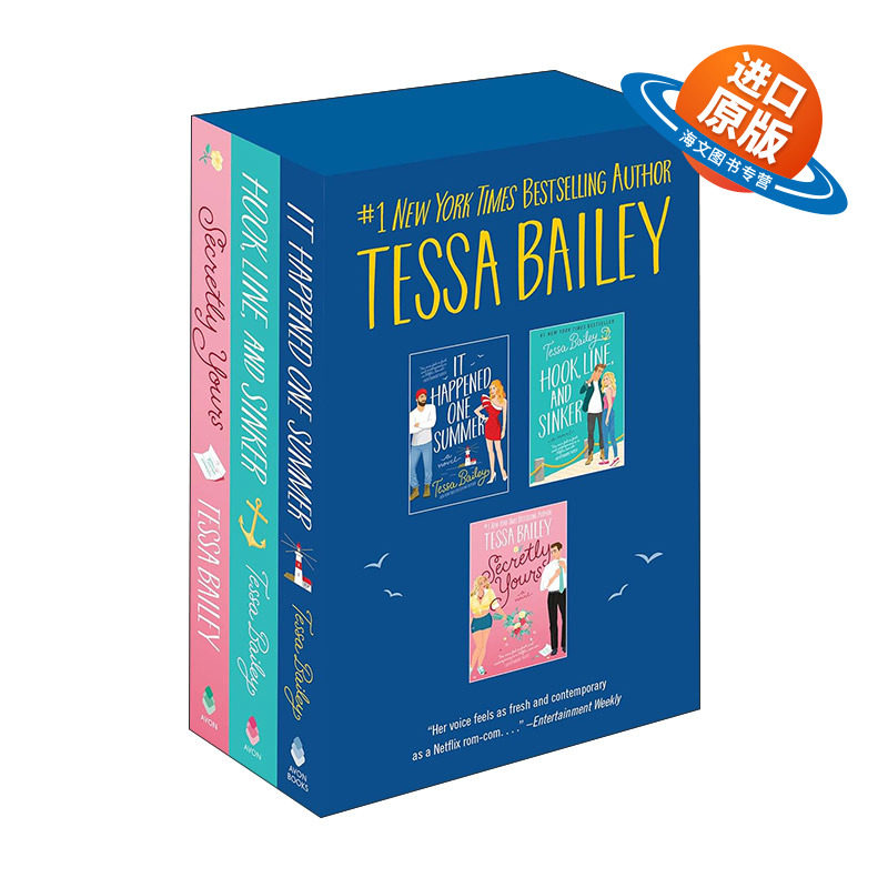 英文原版 Tessa Bailey Boxed Set 泰莎贝利浪漫爱情小说3册盒装 含爱在夏天1 爱在夏天2 秘密的你 英文版 进口英语原版书籍