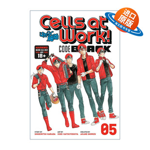 工作细胞 Cells Black 英文原版 黑色代码 进口英语原版 Work 英文版 书籍 Code 漫画