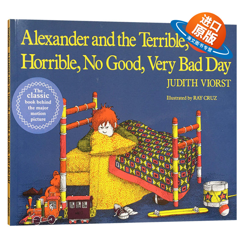 亚历山大倒霉透了的一天 英文原版 Alexander and the Terrible Horrible No Good Very bad day 非常糟糕的一天 英文版英语书籍