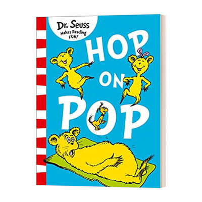 英文原版 DR.SEUSS: Hop On Pop PB 在爸爸身上蹦来跳去 苏斯博士 蓝色系列绘本 英文版 进口英语原版书籍儿童外文书