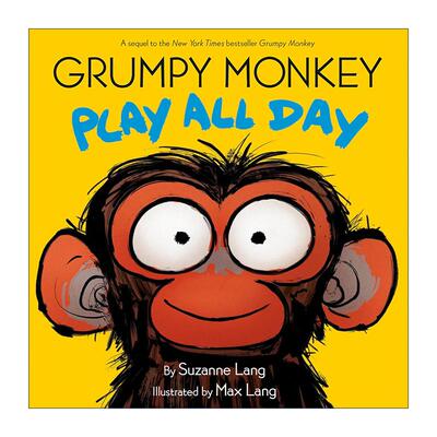 英文原版 Grumpy Monkey Play All Day 暴怒猴玩了一整天 儿童精装情绪绘本 Suzanne Lang 英文版 进口英语原版书籍