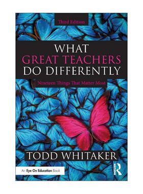 英文原版 What Great Teachers Do Differently 优秀老师大不同 课堂上17件重要的事 英文版 进口英语原版书籍