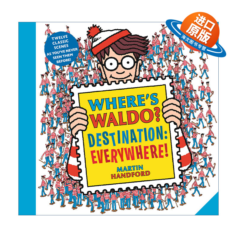 英文原版 Where’s Waldo Destination Everywhere 沃尔多在哪里 无处不在 儿童趣味游戏活动书 经典场景找一找 Martin Handford