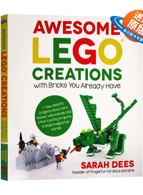 50个超棒的乐高创意搭建 英文原版 Awesome LEGO Creations with Bricks You Already Have 乐高创意砖块合集 英文版原版英语书籍