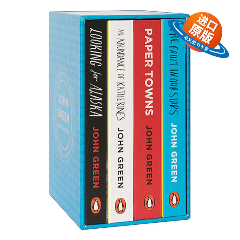 英文原版 Penguin Minis John Green Box Set 企鹅迷你口袋书系列 约翰·格林4册盒装套装 寻找阿拉斯加 英文版 进口英语书籍