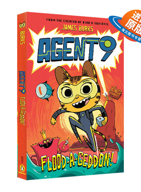英文原版 Agent 9 Book 1 Flood-a-Geddon! 9号间谍系列1 全彩漫画绘本 搞笑趣味图像式故事小说书 英文版 进口英语原版书籍