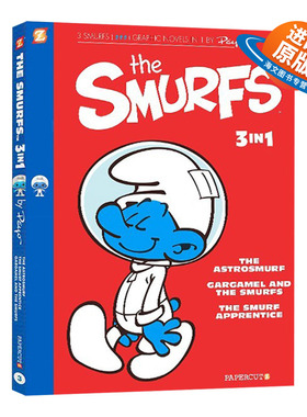英文原版 The Smurfs 3 In 1 #3 蓝精灵漫画绘本故事图画书 全彩 三个故事合辑 第3卷 英文版 进口英语原版书籍儿童外文书