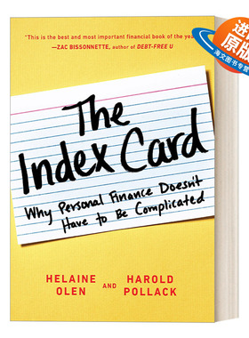 英文原版 The Index Card 一张索引卡：为什么个人理财也可以很简单 Helaine Olen 芝加哥大学教授Harold Pollack 进口英语原版书