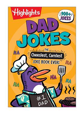 英文原版 Dad Jokes The Cheesiest Corniest Joke Book Ever 爸爸的笑话 Highlight亮点儿童幽默笑话书绘本 进口英语原版书籍