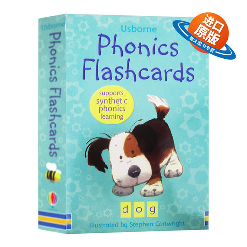 自然发音拼读卡48张 英文原版 Phonics flashcards 进口英语单词学习卡片 英文启蒙高效闪卡 英文版儿童外文书