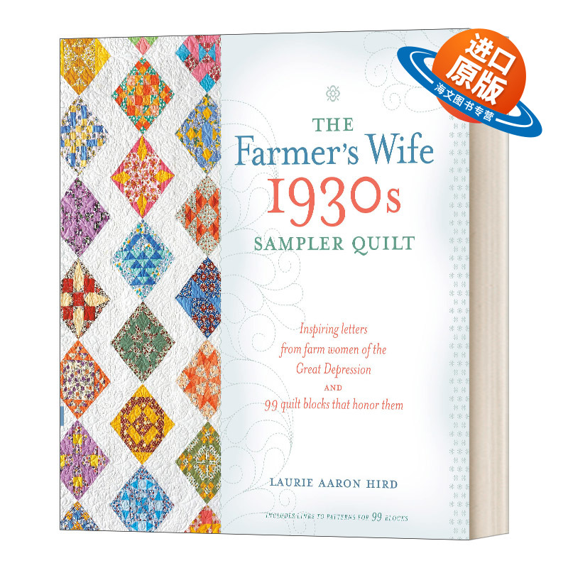英文原版 The Farmer's Wife 1930s Sampler Quilt 20世纪30年代农夫妻子样本拼布被 缝纫模板 英文版 进口英语原版书籍