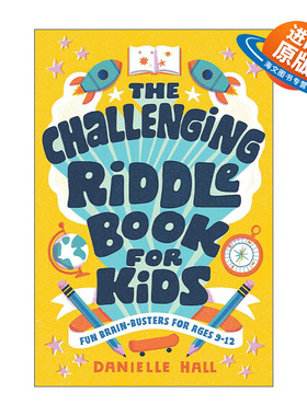 英文原版 The Challenging Riddle Book for Kids 儿童谜语挑战书 9-12岁 提高智力 英文版 进口英语原版书籍
