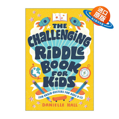 英文原版 The Challenging Riddle Book for Kids 儿童谜语挑战书 9-12岁 提高智力 英文版 进口英语原版书籍
