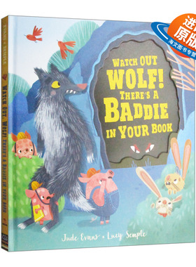 英文原版绘本 Watch Out Wolf  Theres a Badd 小狼请注意 精装 英文版 进口英语原版书籍