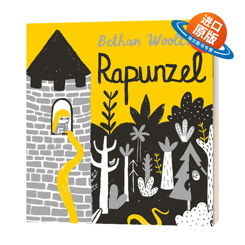 英文原版绘本 Rapunzel 创意童话 长发公主 Bethan Woollvin 绘本 英文版 进口英语原版书籍儿童外文书