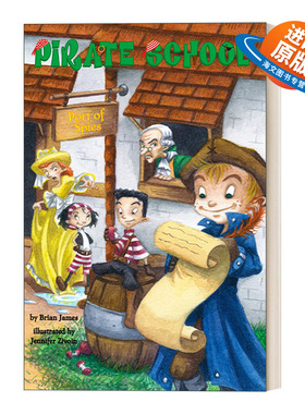 英文原版 Port of Spies Pirate School 04 海盗学校系列4 间谍港 儿童章节桥梁故事书 Jennifer Zivoin 英文版 进口英语原版书籍