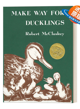 英文原版绘本 Make Way for Ducklings 让路给小鸭子 启发精选美国凯迪克大奖绘本 精装 Robert Mccloskey 英文版 进口英语书籍