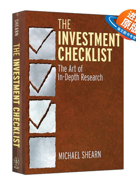 英文原版 The Investment Checklist 股票基本面分析清单 精准研判股价的底部与头部 英文版 进口英语原版书籍