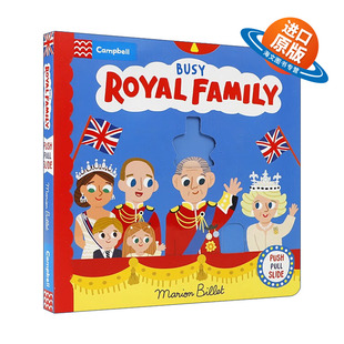 英文原版 Busy Royal Family 忙碌的皇室成员 机关操作纸板书 英文版 进口英语原版书籍