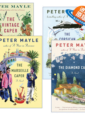 英文原版小说 Sam Levitt Capers 萨姆·列维特探案记系列4册 永远的普罗旺斯作者Peter Mayle 英文版 进口英语原版书籍
