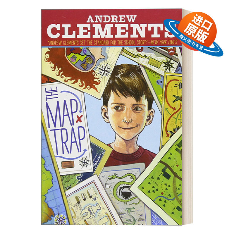 英文原版 The Map Trap 地图陷阱 Andrew Clements 英文版 进口英语原版书籍
