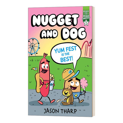 英文原版 Nugget and Dog Yum Fest Is the Best 努格特和狗 好吃的节日 分级阅读 漫画版  Ready-to-Read Graphics Level 2