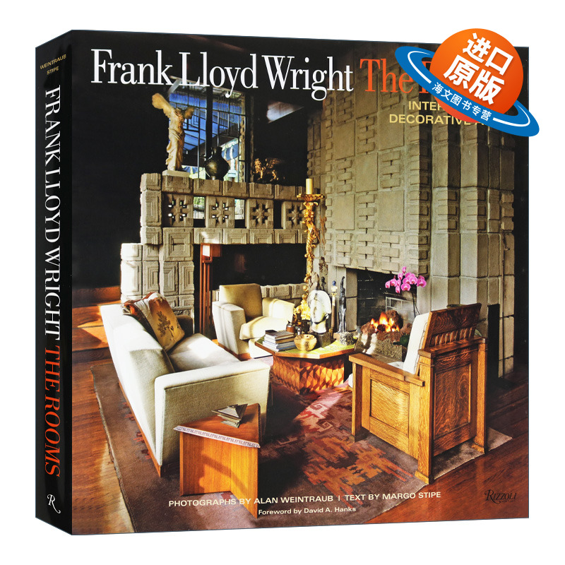 英文原版 精装 Frank Lloyd Wright The Rooms 建筑大师赖特 室内与装饰 精装 英文版 进口英语原版书籍