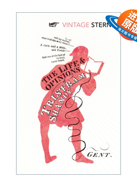 英文原版 The Life and Opinions of Tristram Shandy Gentleman 项狄传 劳伦斯·斯特恩 Vintage经典系列 进口英语原版书籍