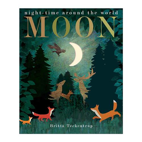 英文原版 Moon night-time around the world 月光下的夜色 精装绘本 博洛尼亚童书奖作家Britta Teckentrup 进口英语原版书籍