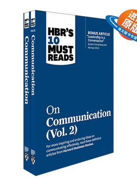 英文原版 HBR's 10 Must Reads on Communication 2-Volume Collection 哈佛商业评论 关于沟通的10本必读书目 两册套装 进口书籍