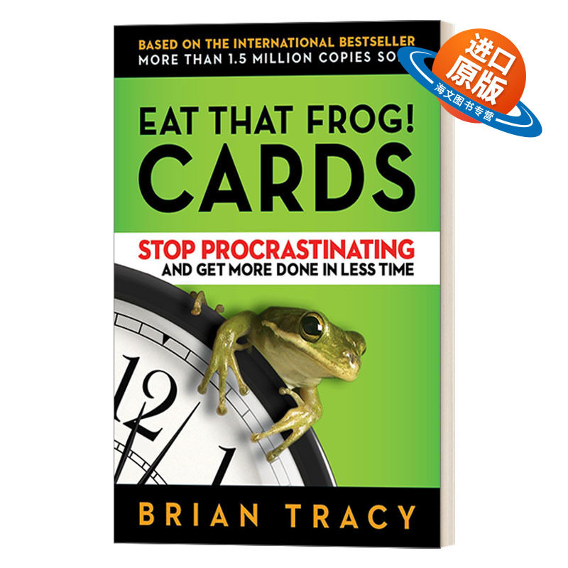 英文原版 Eat That Frog Cards 吃掉那只青蛙 高效时间管理法则辅助卡片 Brian Tracy博恩·崔西职业巅峰系列 英文版 进口书籍